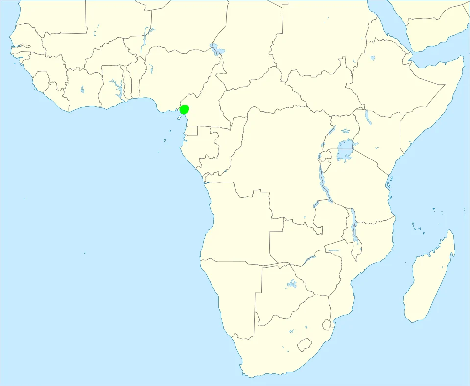 Geographic distribution of the Mount Cameroon spurfowl (Pternistis camerunensis).
The distribution is based on Figure 2 in:

Mandiwana-Neudani, T.G.; Little, R.M.; Crowe, T.M.; Bowie, R.C.K. (2019). "Taxonomy, phylogeny and biogeography of African spurfowls Galliformes, Phasianidae, Phasianinae, Coturnicini: Pternistis spp". Ostrich. 90 (2): 145–172. doi:10.2989/00306525.2019.1584925
Base map: File:Africa_location_map_without_rivers.svg

Map cropped and distribution added using Inkscape 0.92.4