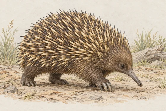 Short-beaked echidna - AI-generated scientific interpretation.