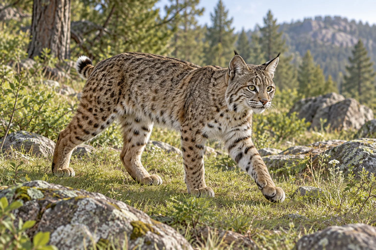 Complete bobcat.