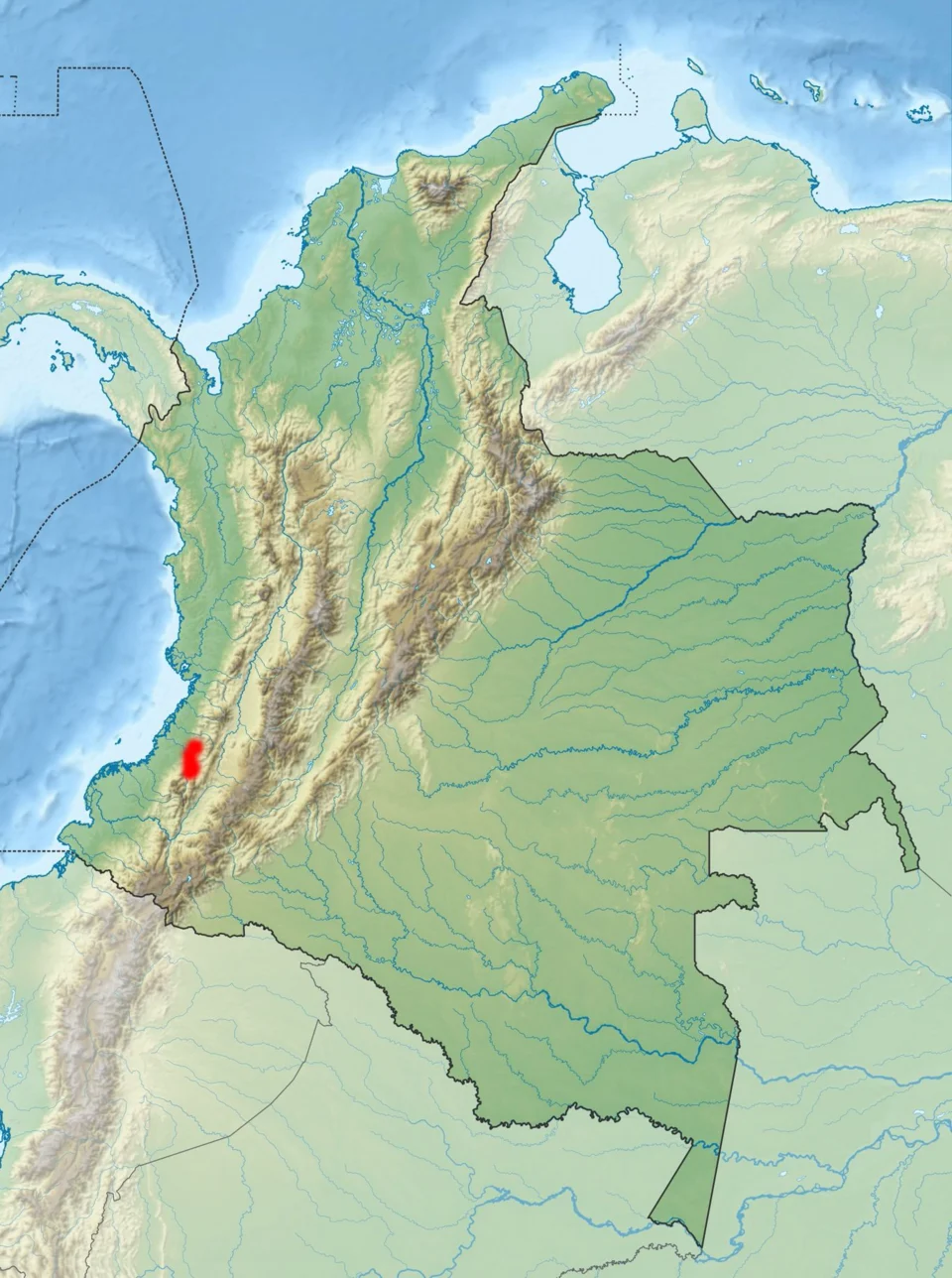 Ectopoglossus Absconditus range map