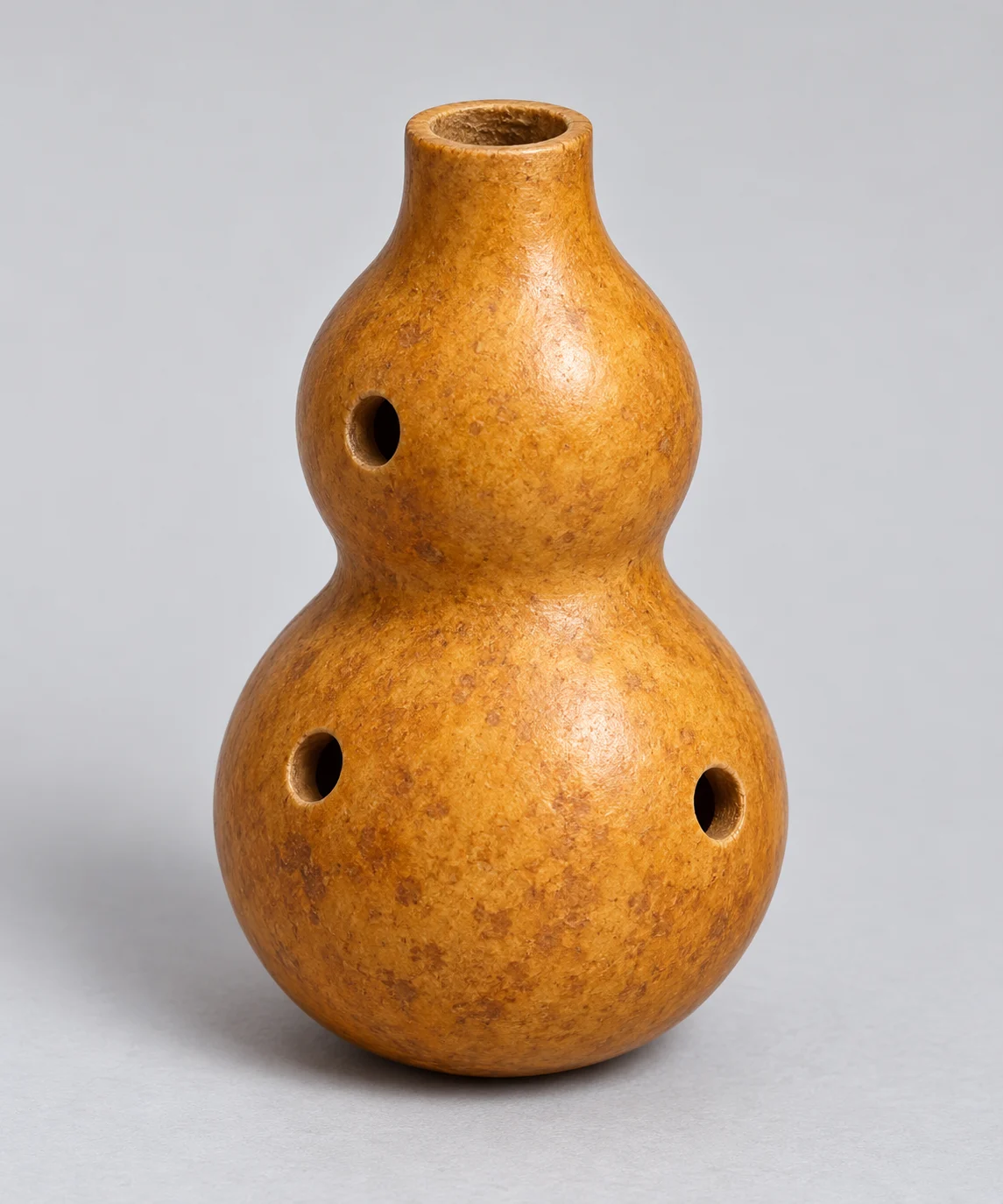 Perforated gourd whistle.