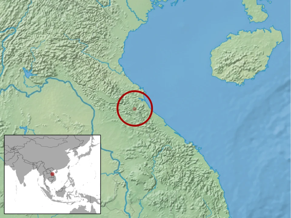 geographic distribution of Myotis annamiticus