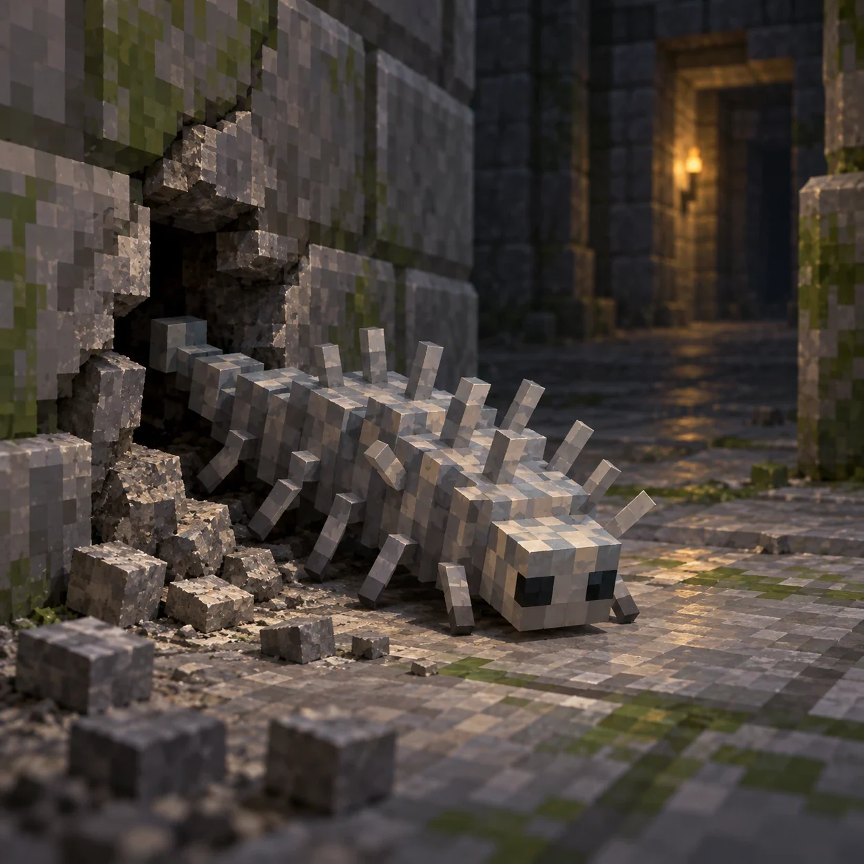 Silverfish (Minecraft) - AI-generated unofficial interpretation.