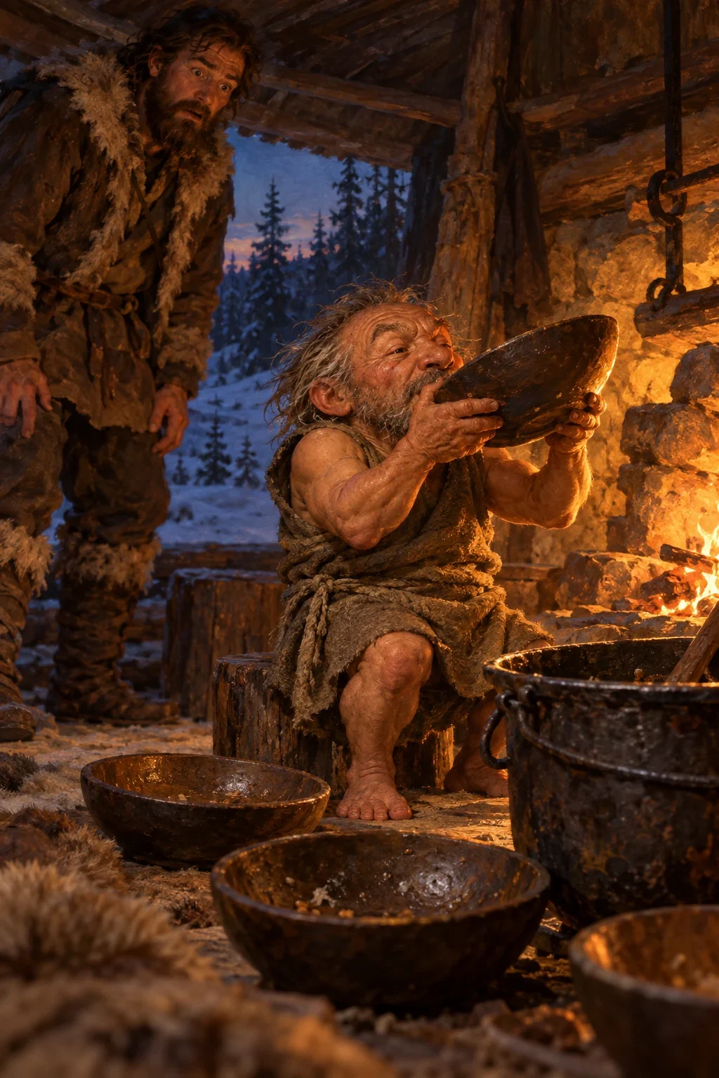 The hungry rock-entering fairy in Nancy Jeddore’s account — AI-generated interpretation