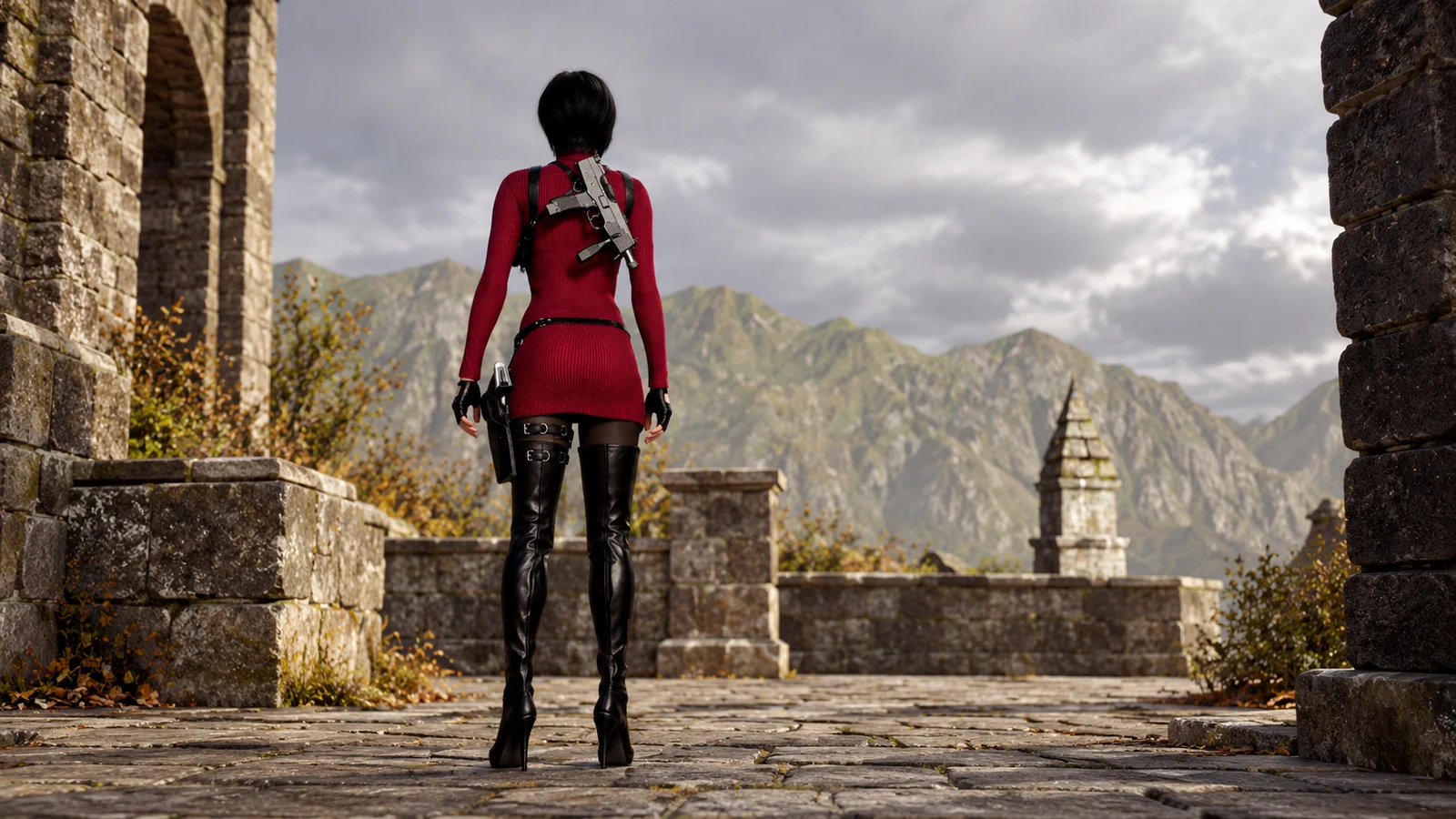 Ada Wong from behind.