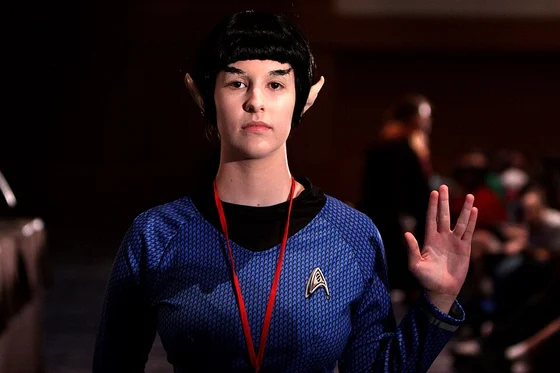 Vulcan cosplayer at Phoenix Comicon