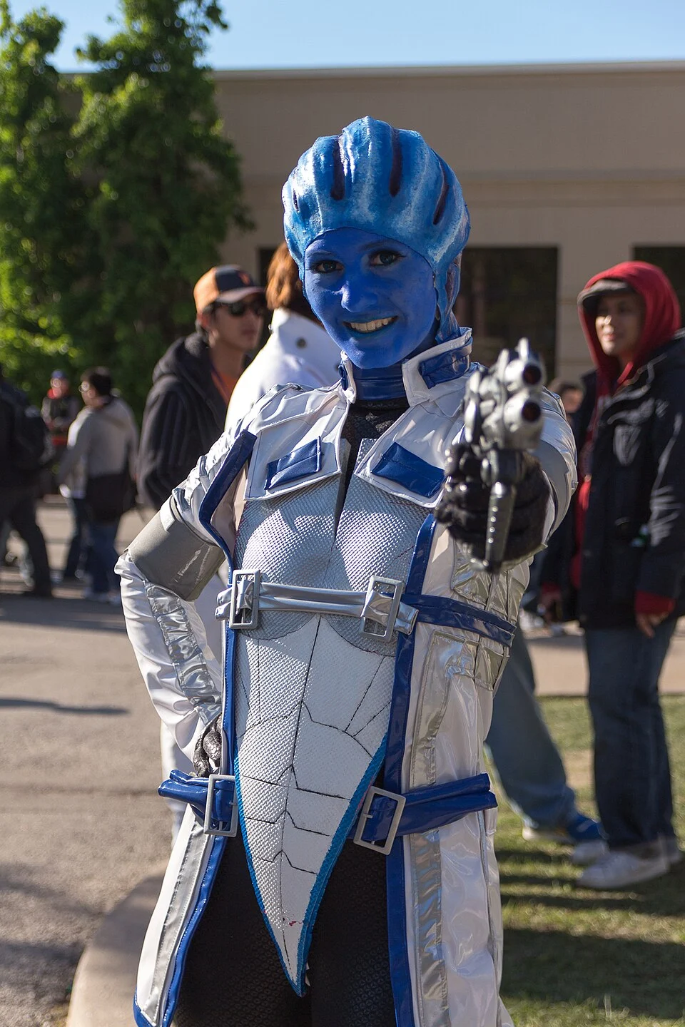 Asari character Liara T'Soni cosplay at Anime North 2013