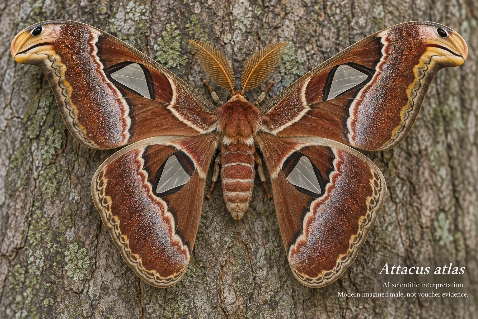 AI scientific interpretation of Attacus atlas.
