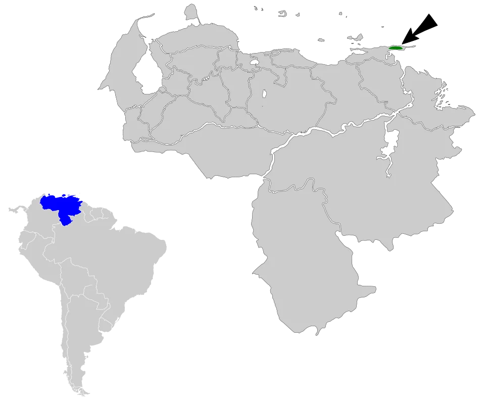 Distribution map of Paria Whitestart