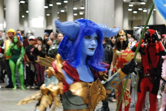 Draenei paladin cosplay at Comikaze Expo 2011