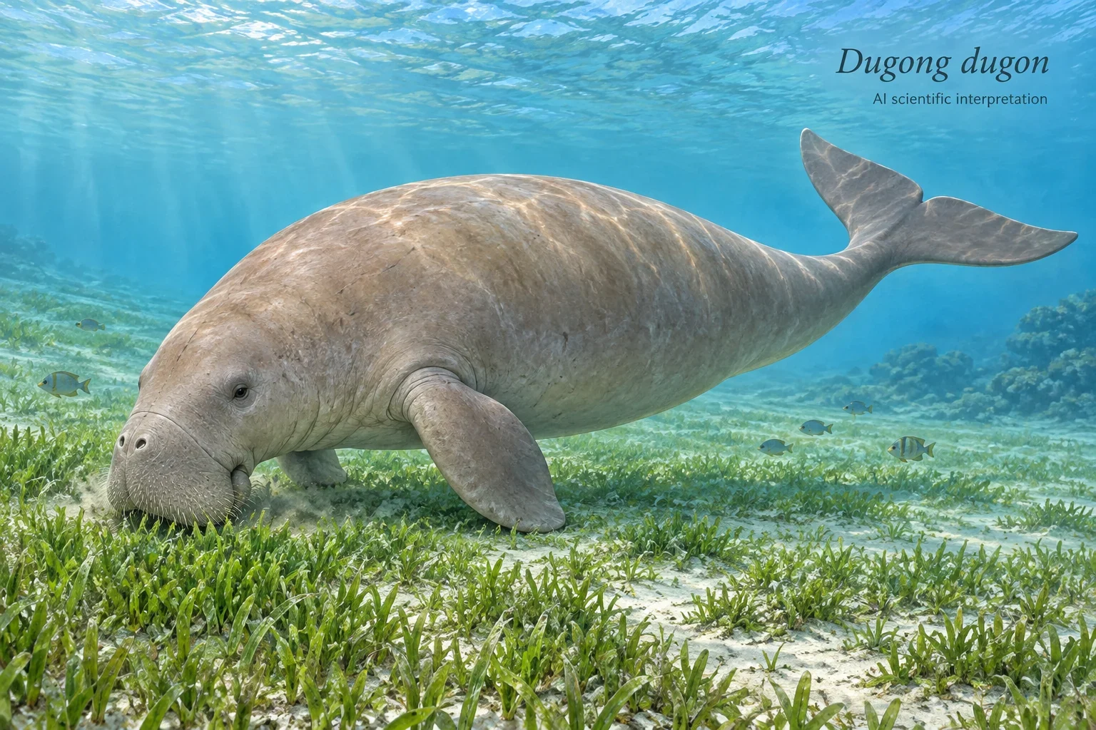 AI scientific interpretation of Dugong dugon.