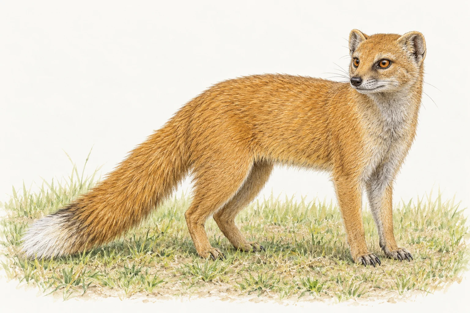 Yellow mongoose.