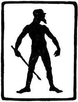 Blue Light helper with cudgel, Otto Ubbelohde,1909