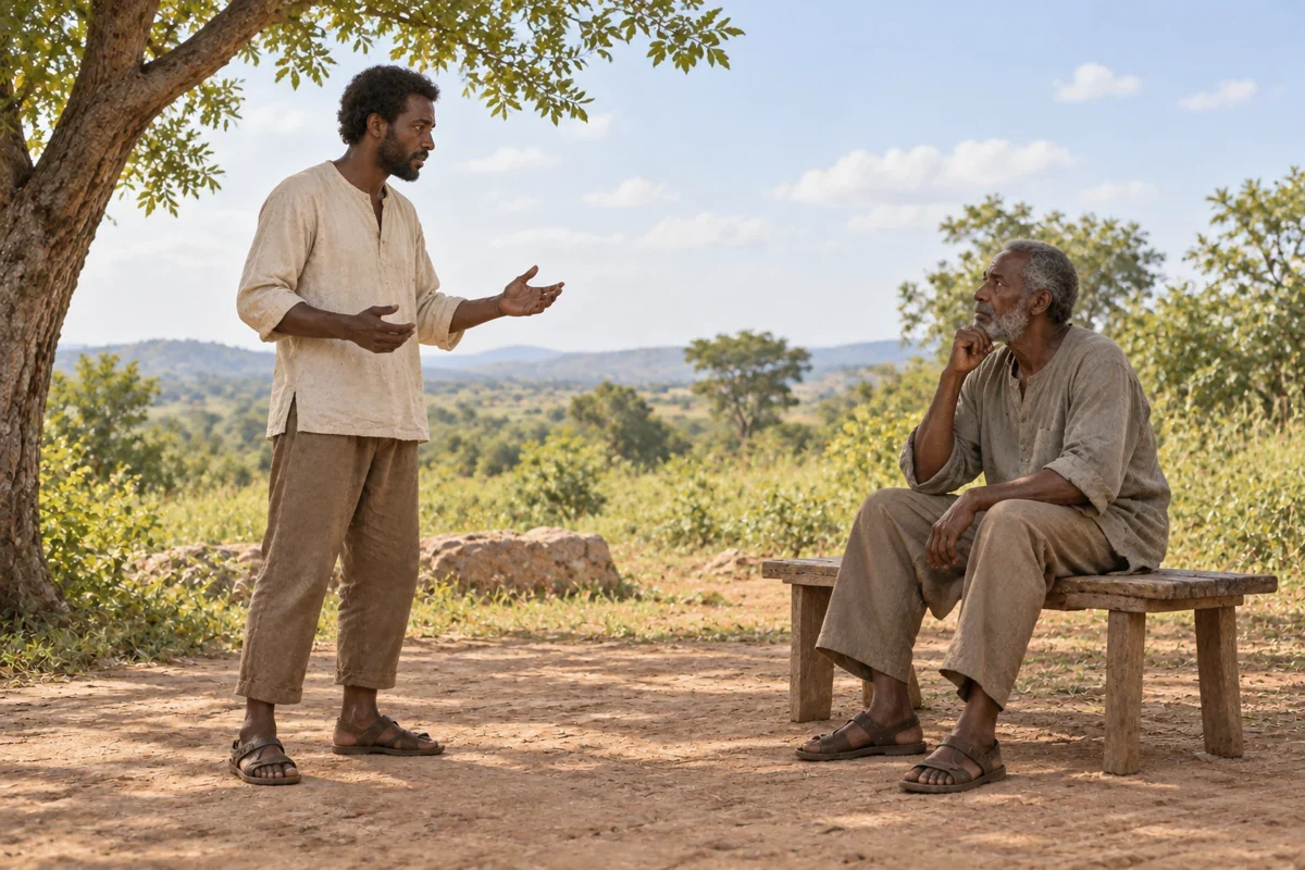AI interpretation of Samandari’s conversation. Figures imagined.