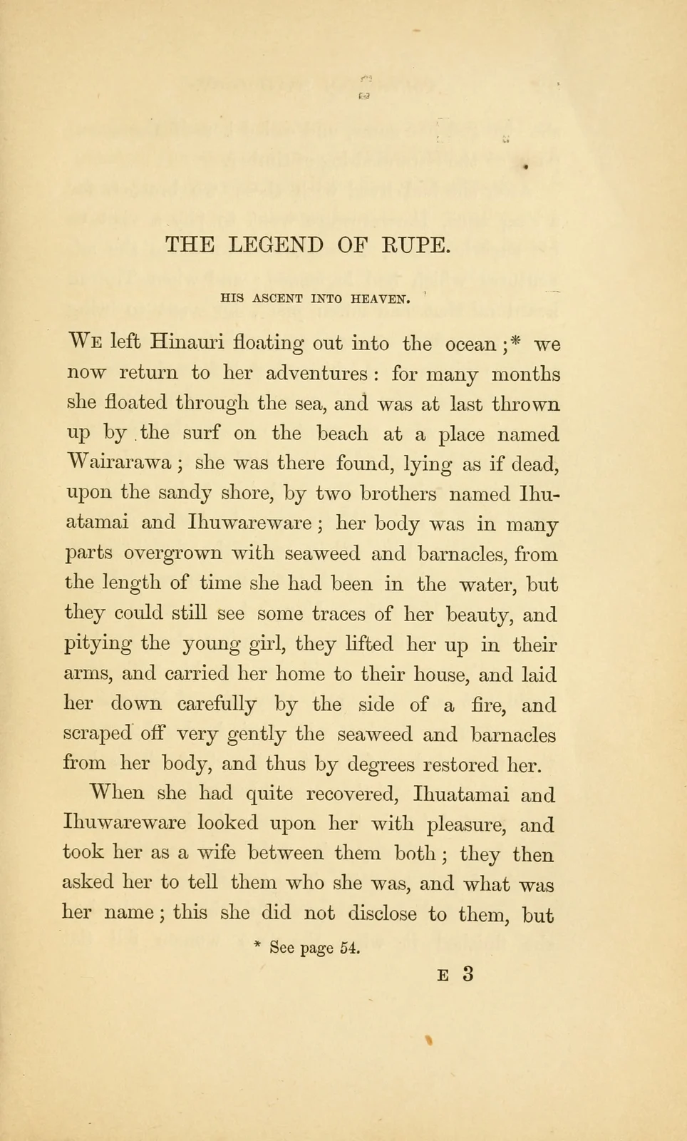 The Legend of Rupe, historical printed chapter opening; documentary source-page facsimile