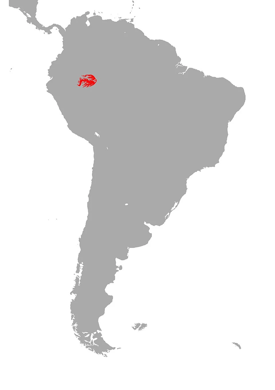Micrurus putumayensis map