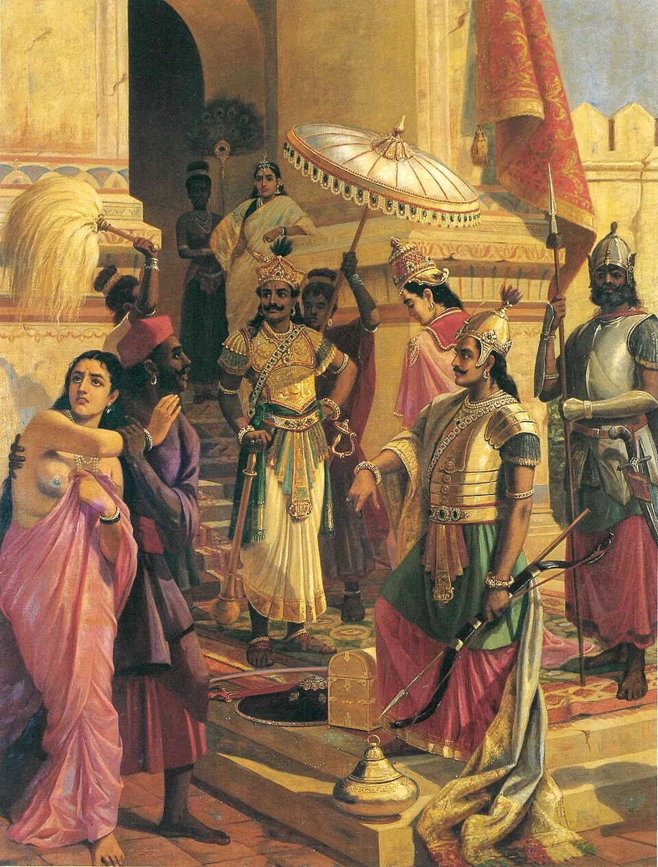 Victory of Meghanada (Indrajit), Raja Ravi Varma,1905