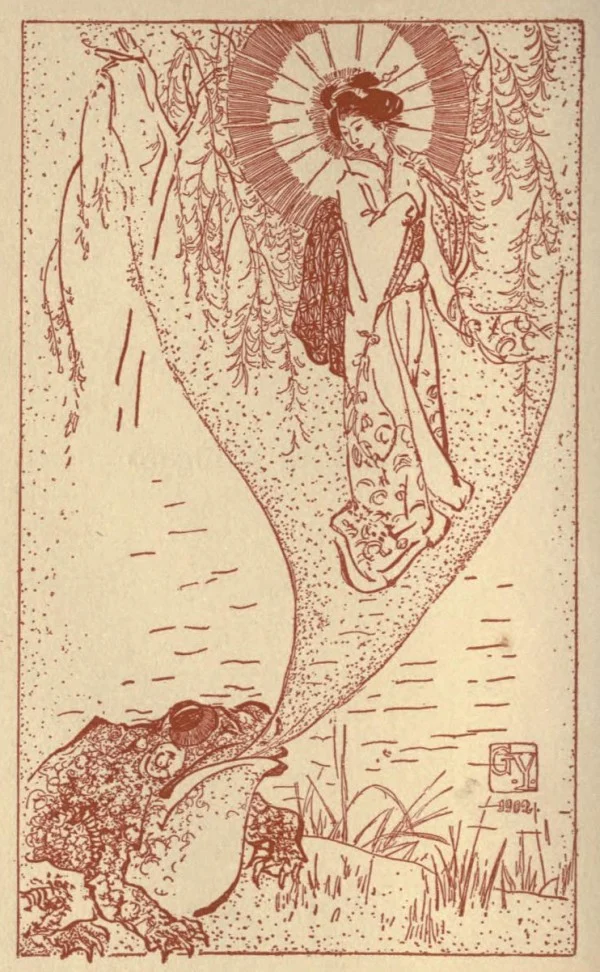 Genjiro Yeto’s paired frog and human bride in Chūgorō’s story, Kottō, 1903