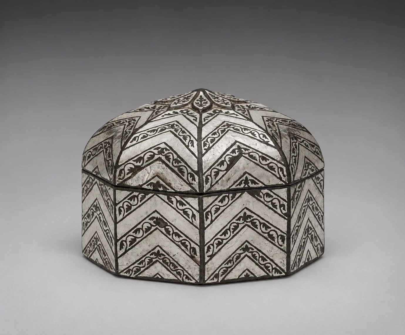 AI interpretation of Bidri chevron pandan.