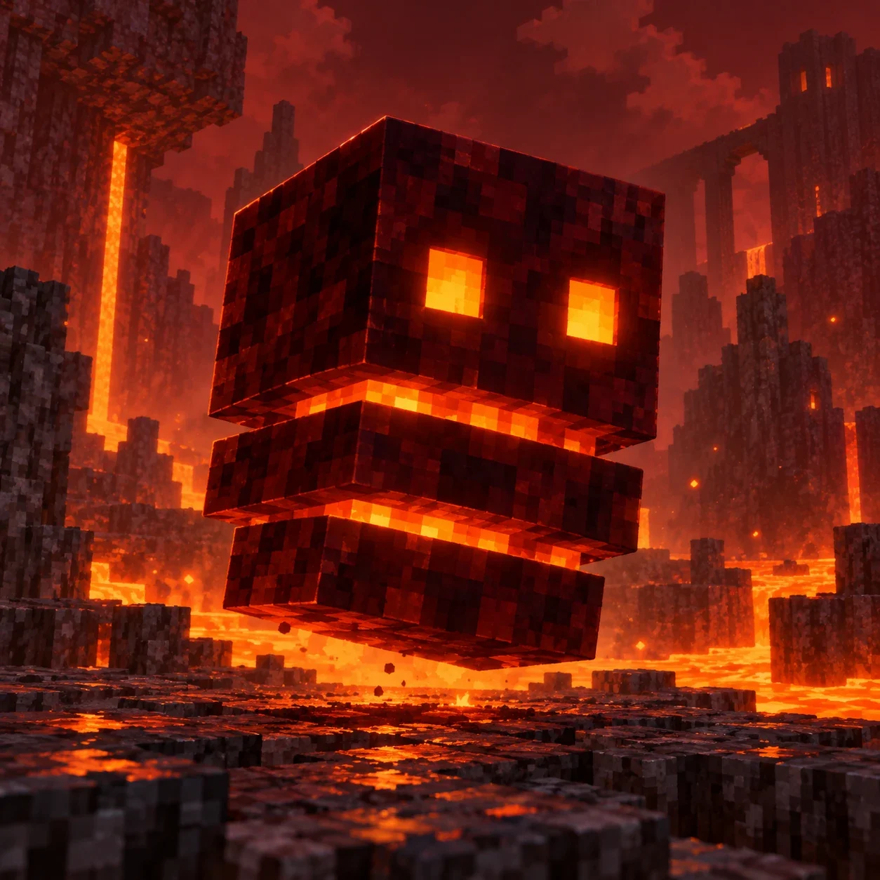 Magma Cube (Minecraft) - AI-generated unofficial interpretation.