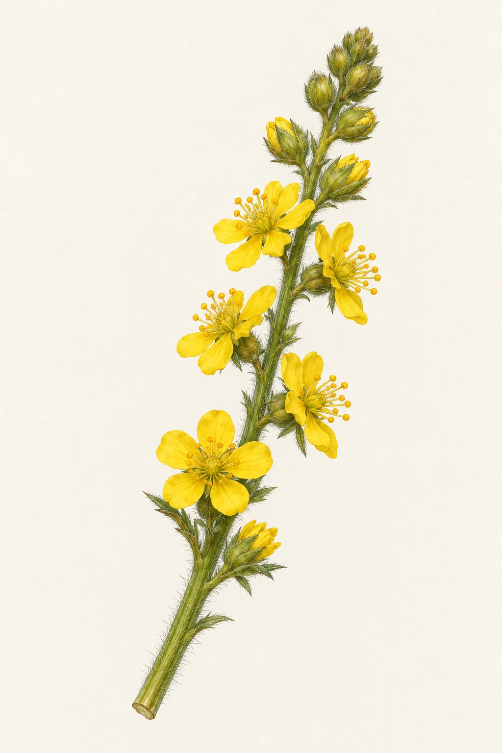 Agrimony botanical detail