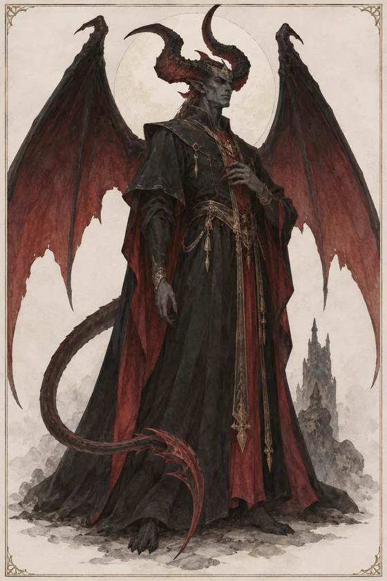 Diabolos (Final Fantasy) — partial view, original AI interpretation.