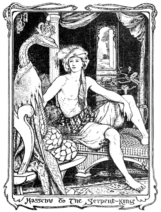 Hassebu and the Serpent-King, Henry Justice Ford illustration