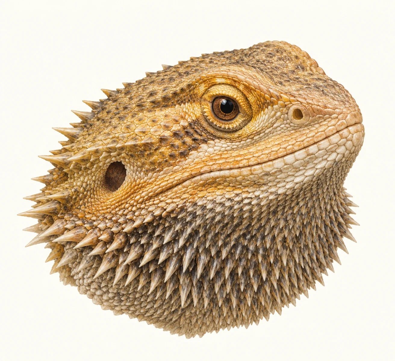 AI interpretation of Pogona vitticeps.