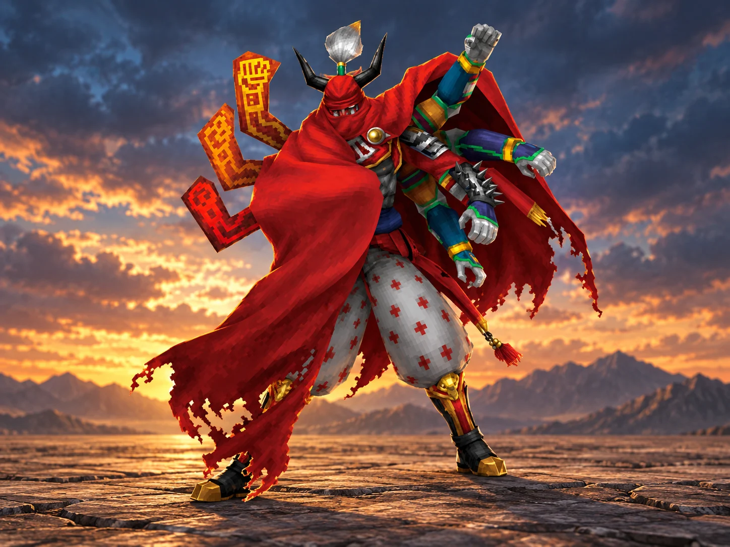 Gilgamesh in selected multiarmed form.