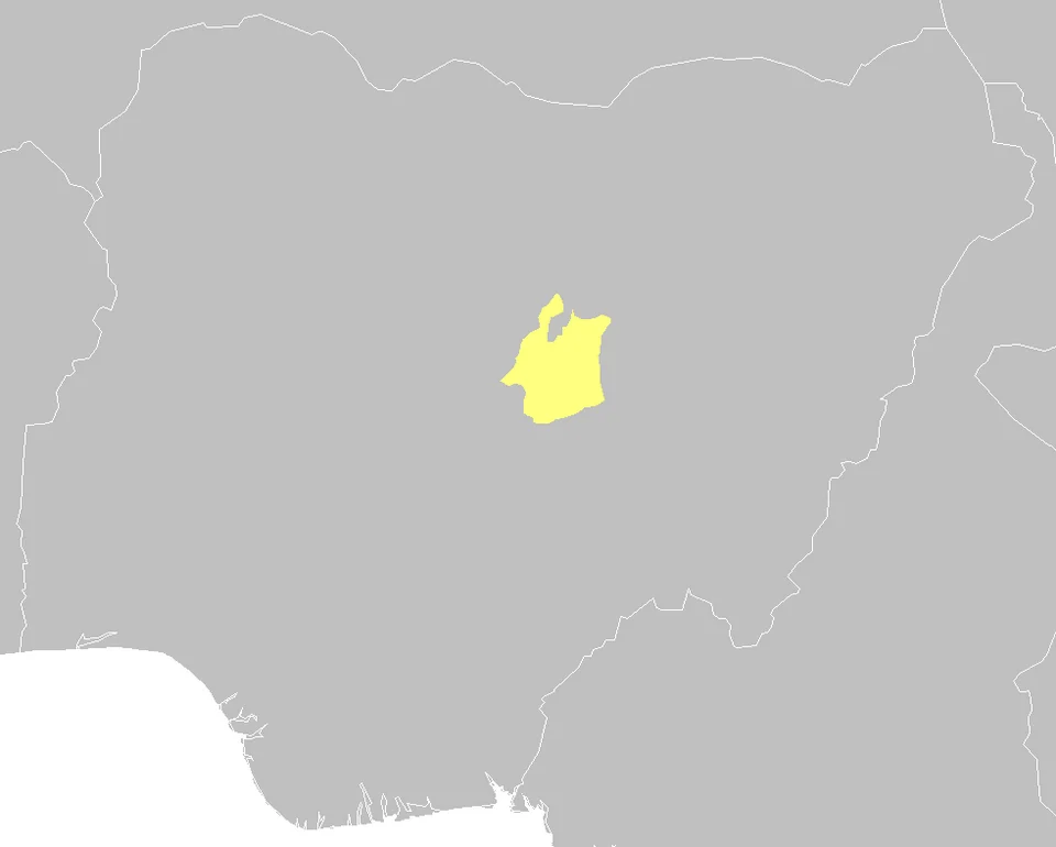 Jos Plateau forest-grassland mosaic ecoregion map