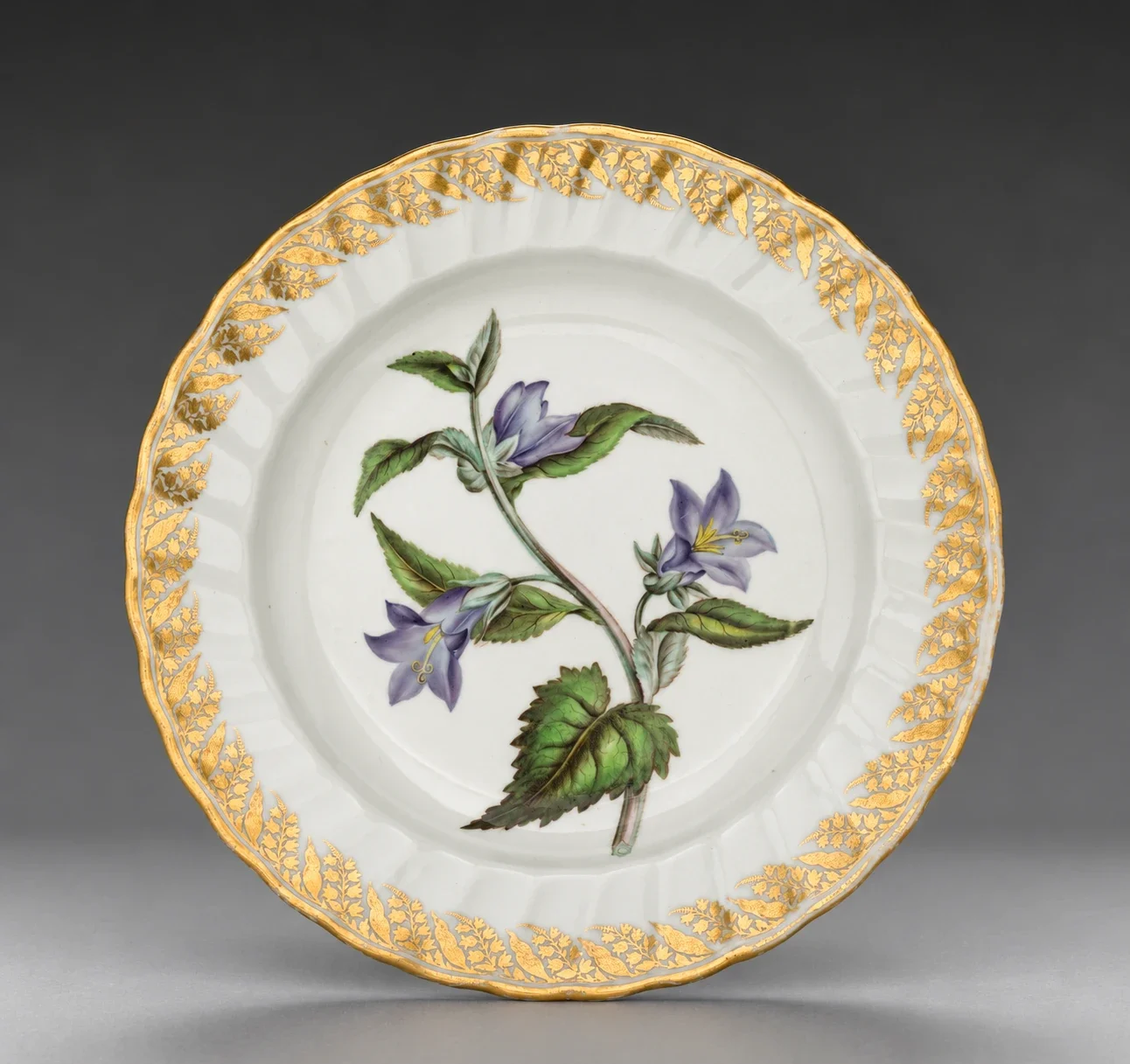 AI interpretation of Derby bellflower plate.