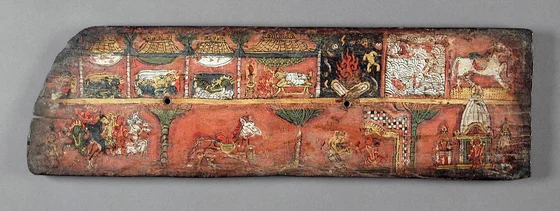 Goblin-town marriages and danger in a Nepalese painted cover of the Valahassa Jataka
