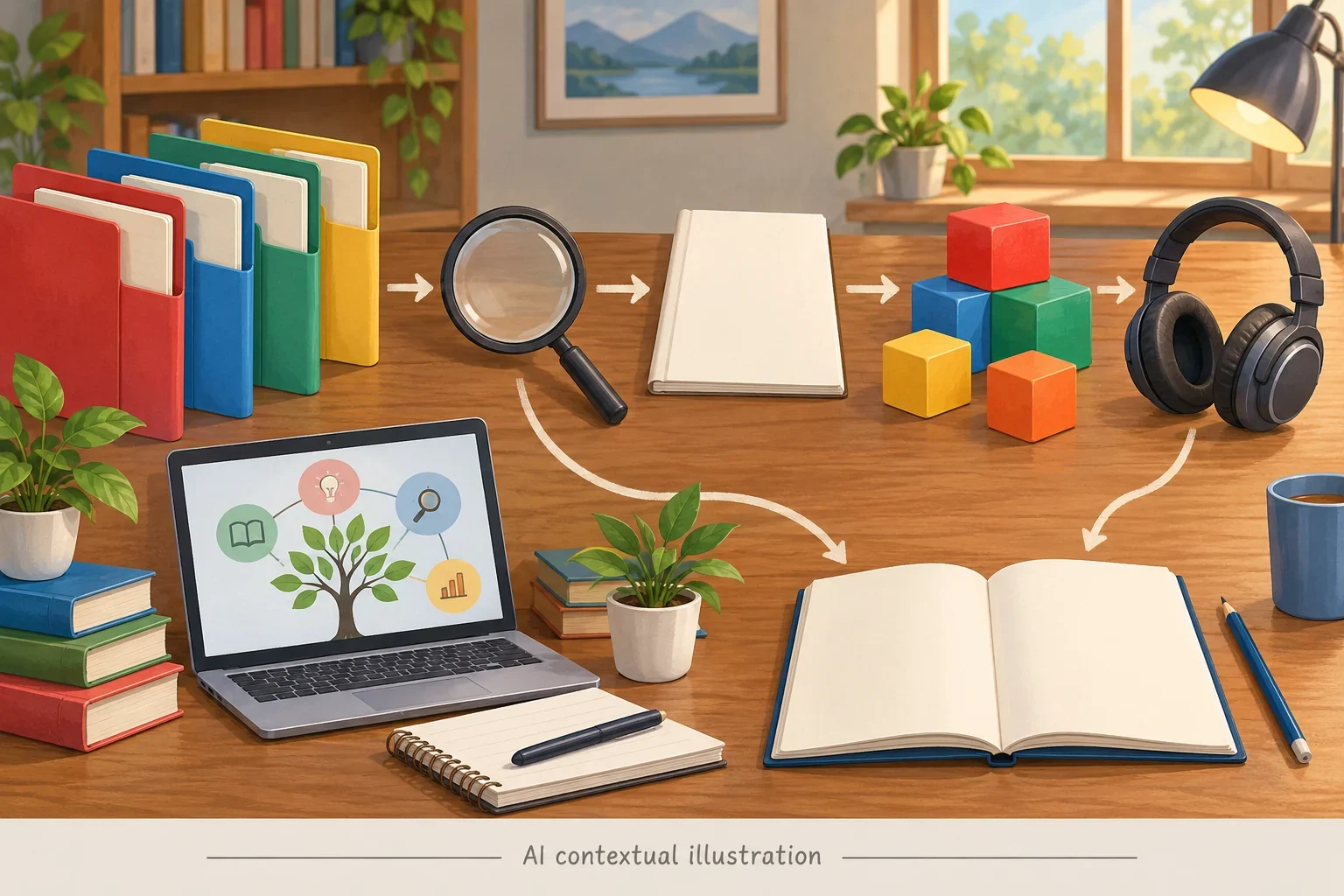 Imagined literary research connected with child and adult literacy.