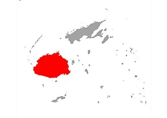 Ogmodon vitianus Map