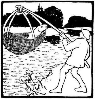 Golden fish addresses the fisherman, Otto Ubbelohde,1909
