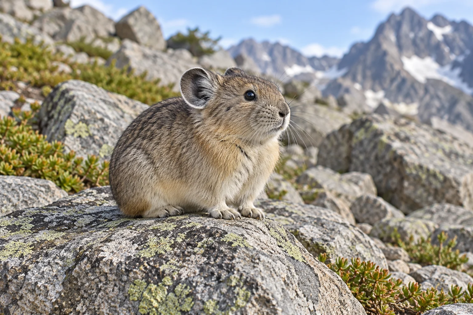 Complete american pika.