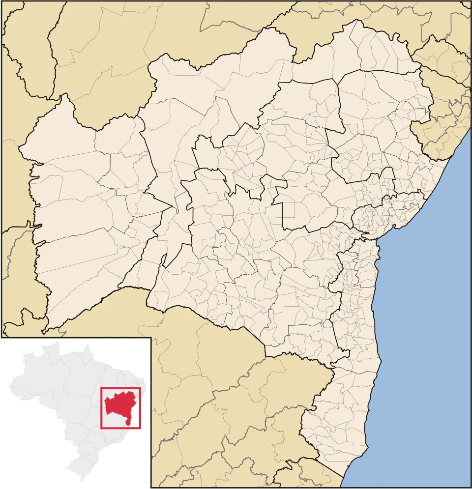 Map of Bahia state