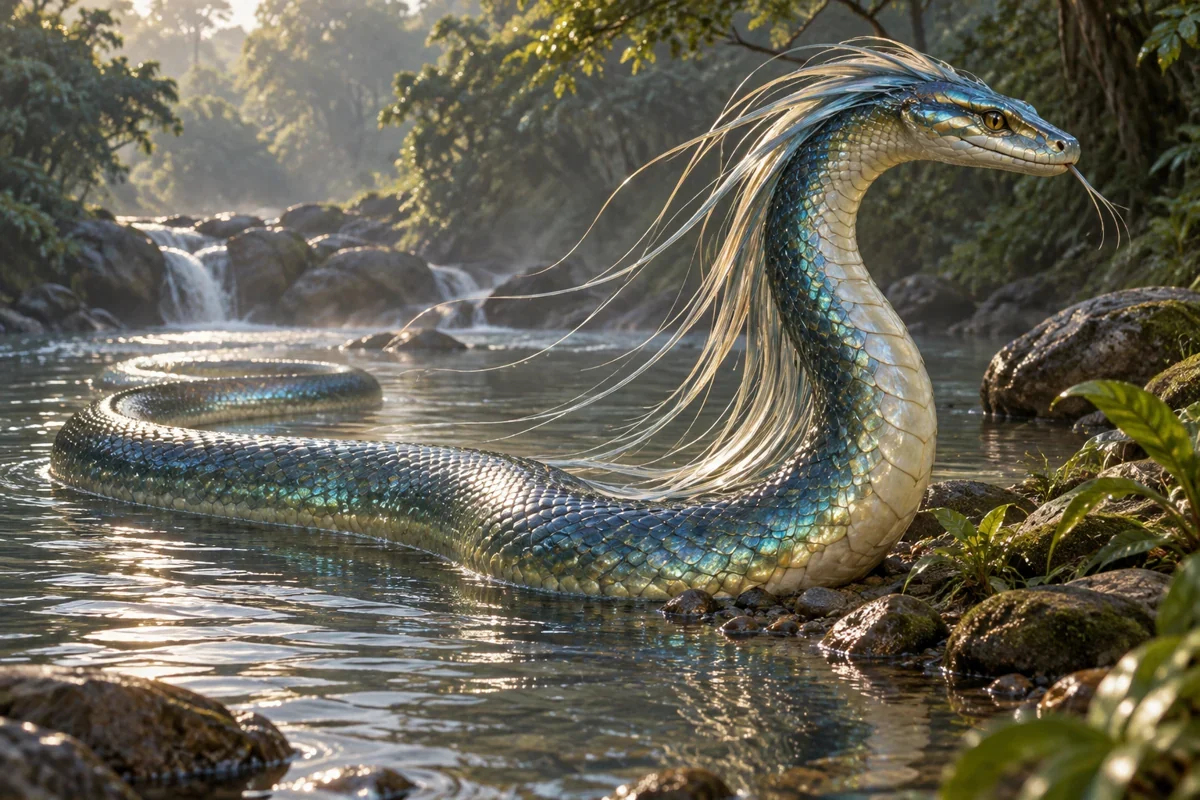 AI interpretation of the water-spirit association. Body imagined.
