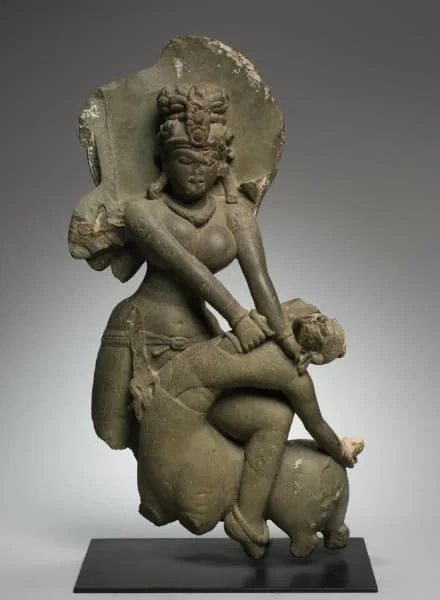 Mahishasura defeated by Durga, anonymous9th–10th century sculpture