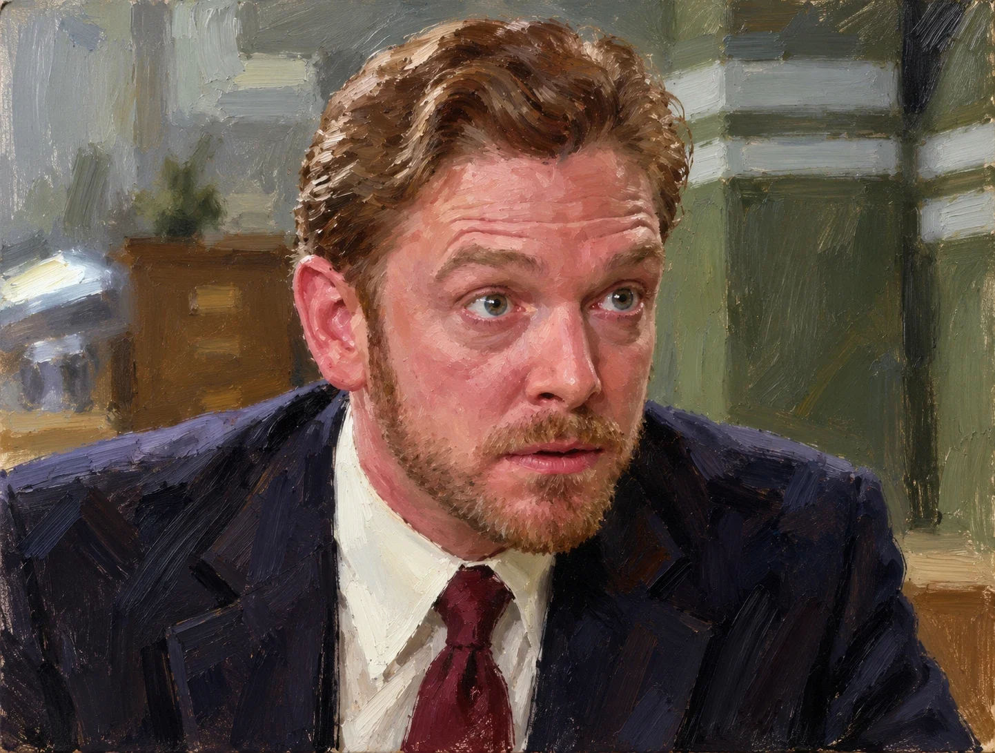 Interpretive portrait of Walter Peck.