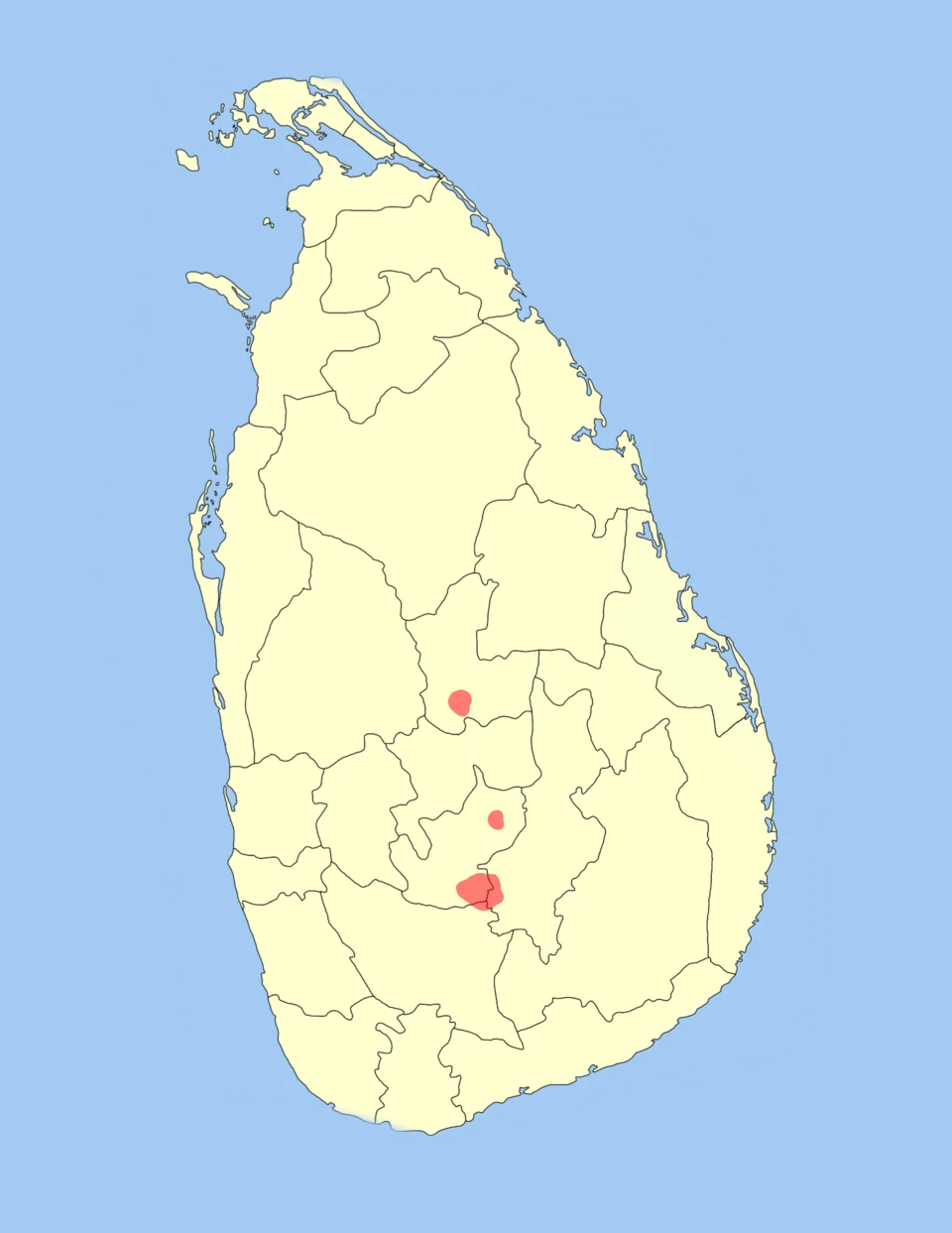 Vandeleuria nolthenii Range Map