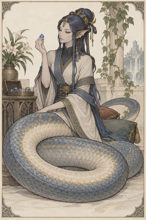 Ananta (Final Fantasy) - AI-generated unofficial interpretation.