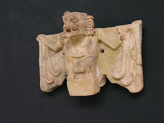 Bat sculpture associated with Camazotz at Copán, Honduras