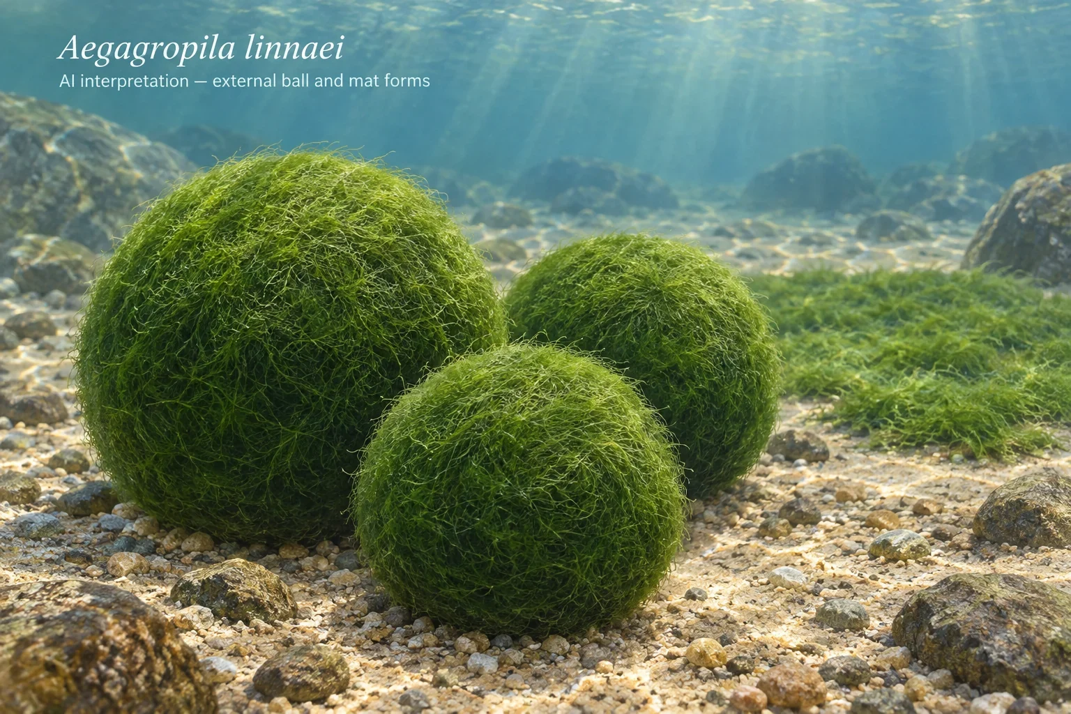 AI algal ball and mat colonies.