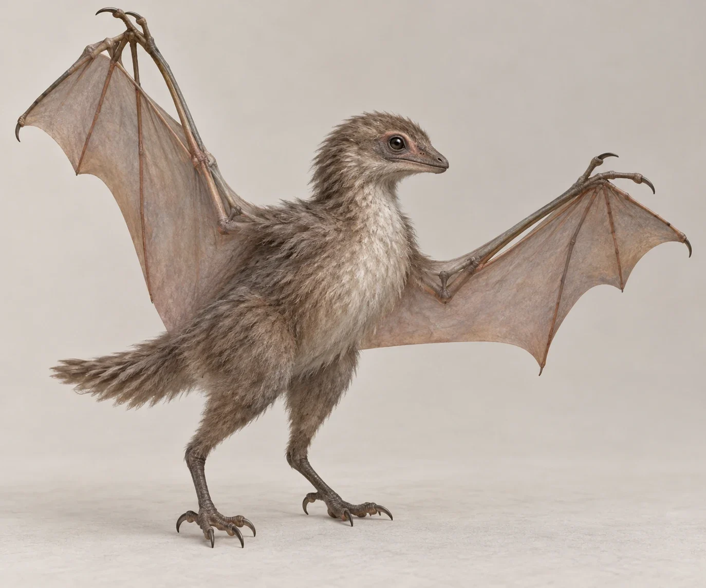 Ambopteryx longibrachium - AI-generated scientific interpretation.