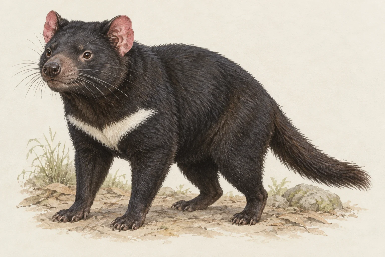 Tasmanian devil - AI-generated scientific interpretation.