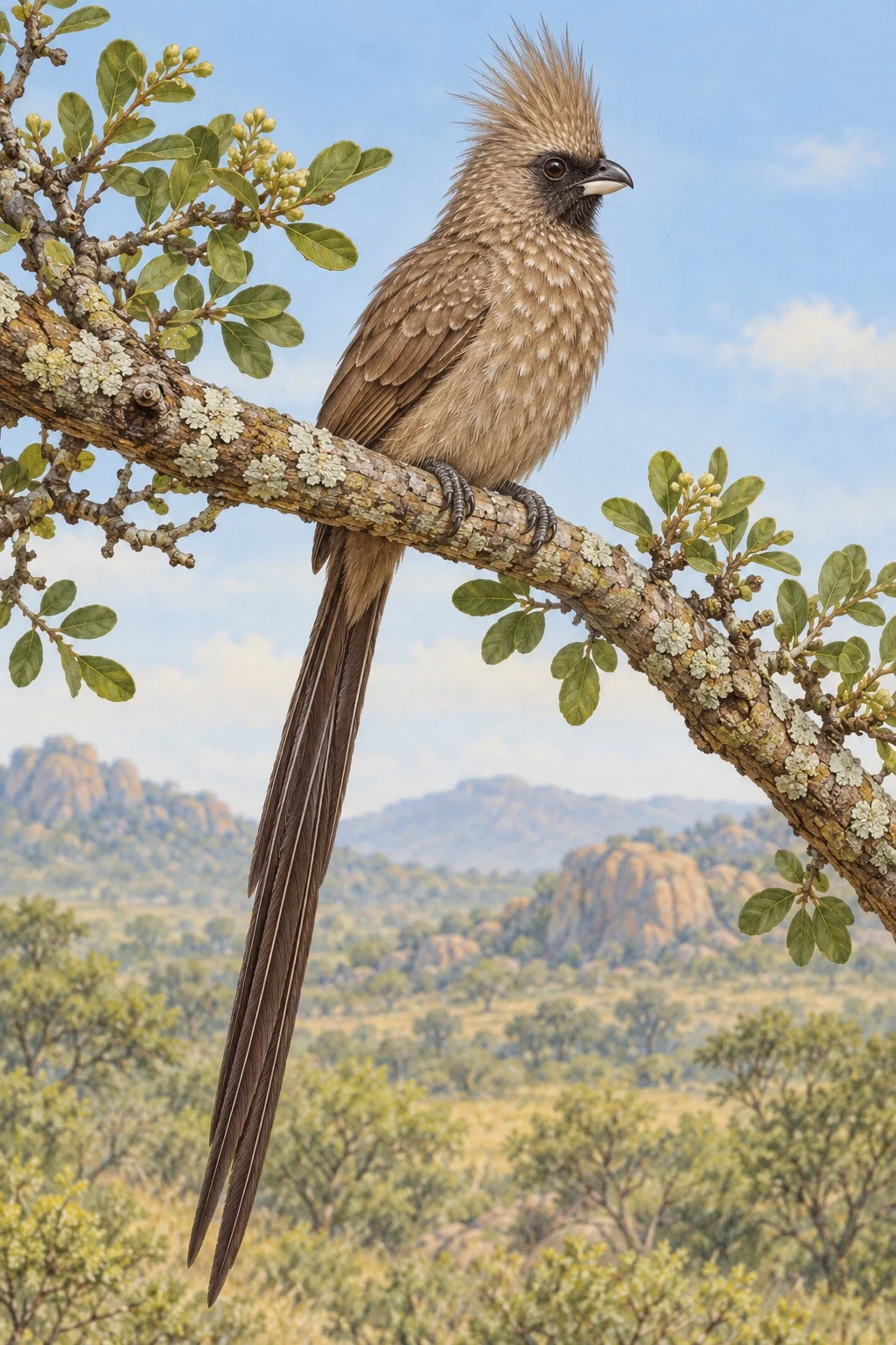 Speckled mousebird