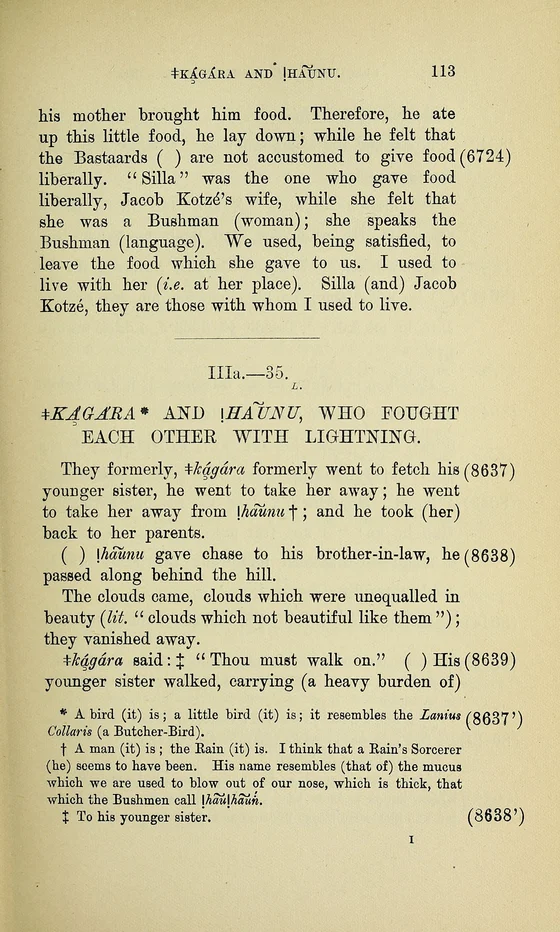Kagara and Haunu, page113, historical printed text witness; documentary source-page facsimile