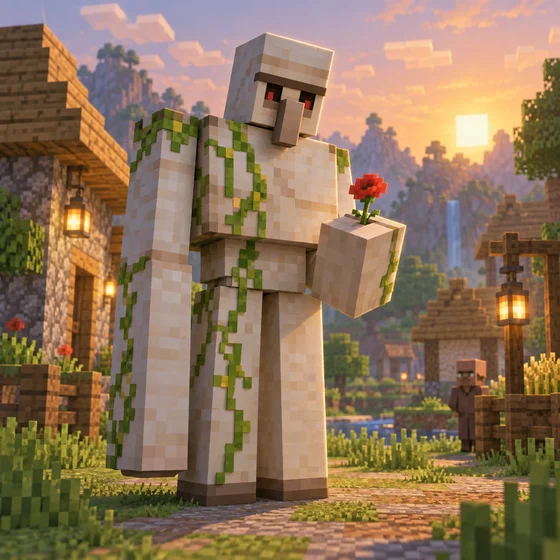 Iron Golem (Minecraft) - AI-generated unofficial interpretation.