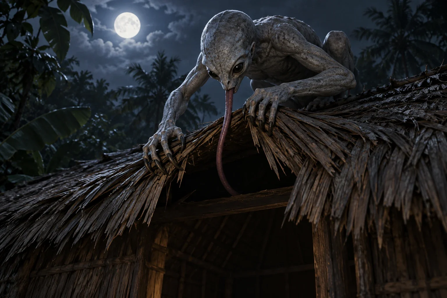 Balbal - AI-generated imagined folklore illustration.
